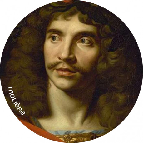 Molière (10x10cm) - Sticker/autocollant