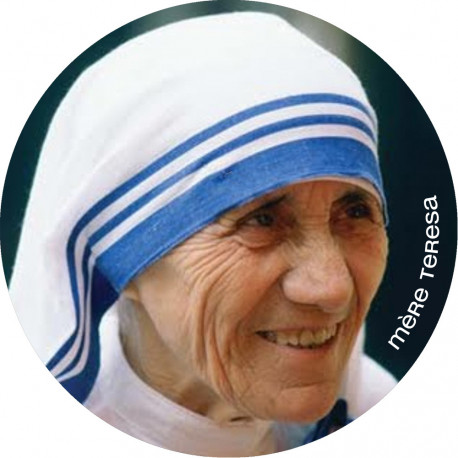 Mère Teresa (20x20cm) - Sticker/autocollant