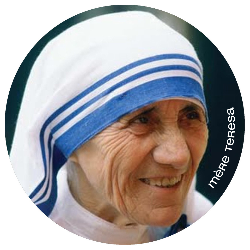 Mère Teresa (15x15cm) - Sticker/autocollant