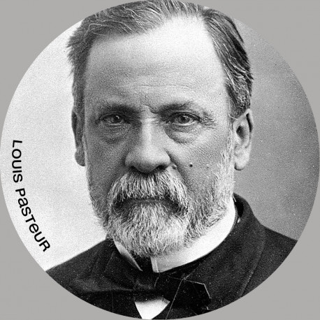 Louis Pasteur (20x20cm) - Sticker/autocollant