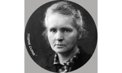 Sticker /autocollant  : Marie Curie - 20cm