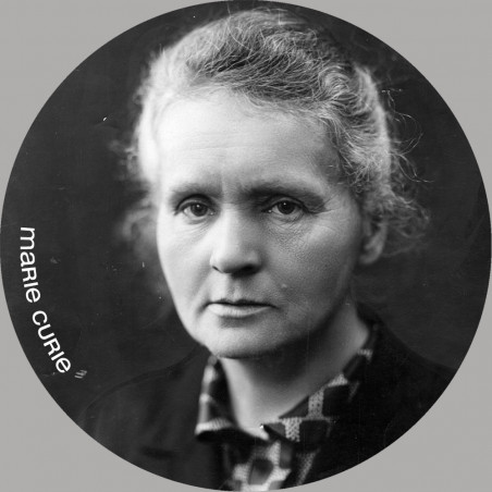 Marie Curie (10x10cm) - Sticker/autocollant