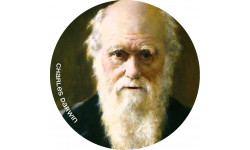 Sticker /autocollant  : Charles Darwin - 20cm