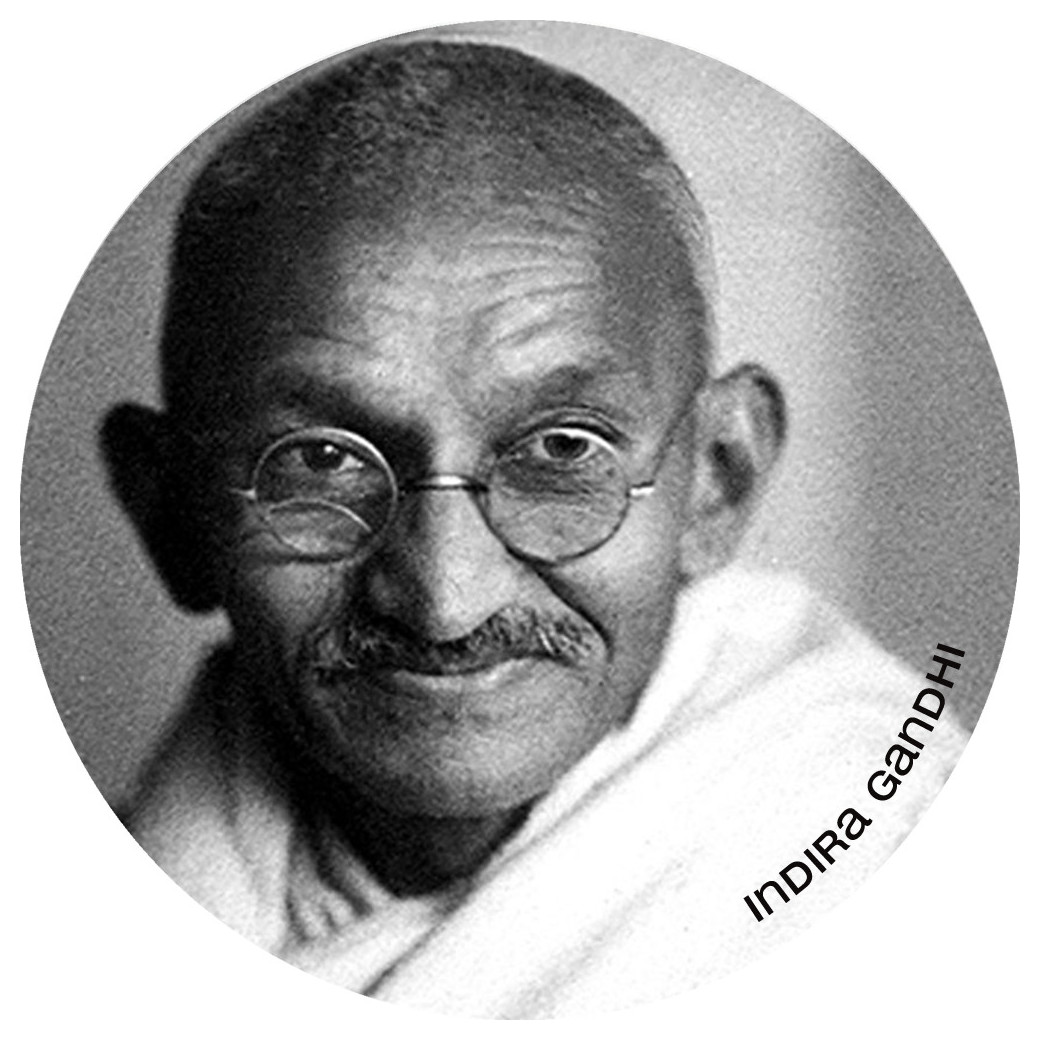 Indira Gandhi (5x5cm) - Sticker/autocollant