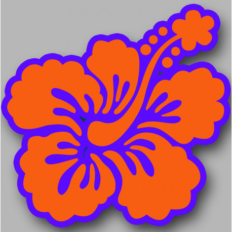 Repère fleur 30 - 15cm - Sticker/autocollant