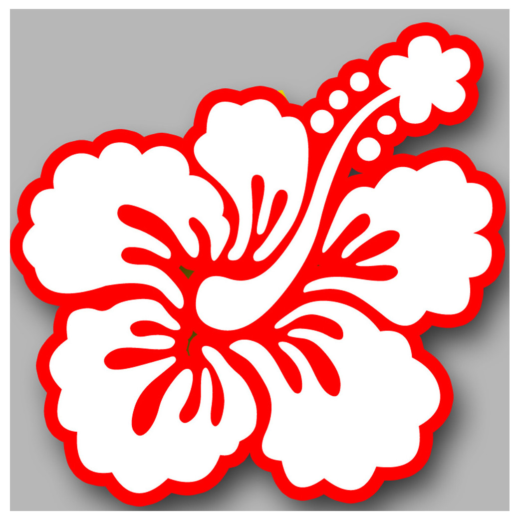 Repère fleur 26 - 20cm - Sticker/autocollant