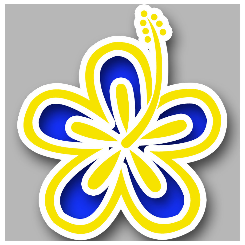 Repère fleur 23 - 20cm - Sticker/autocollant