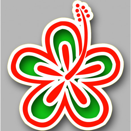 Repère fleur 22 - 5cm - Sticker/autocollant