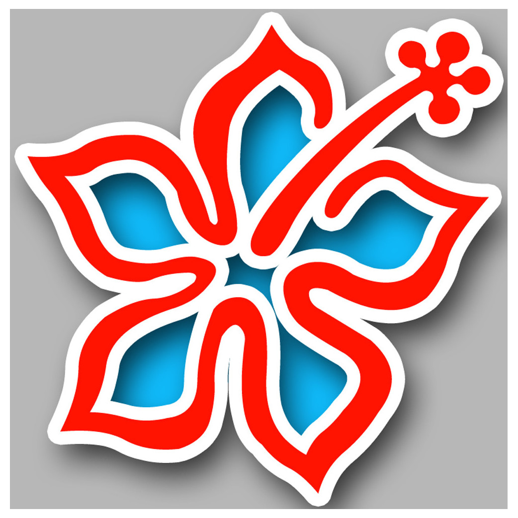 Repère fleur 12 - 5cm - Sticker/autocollant