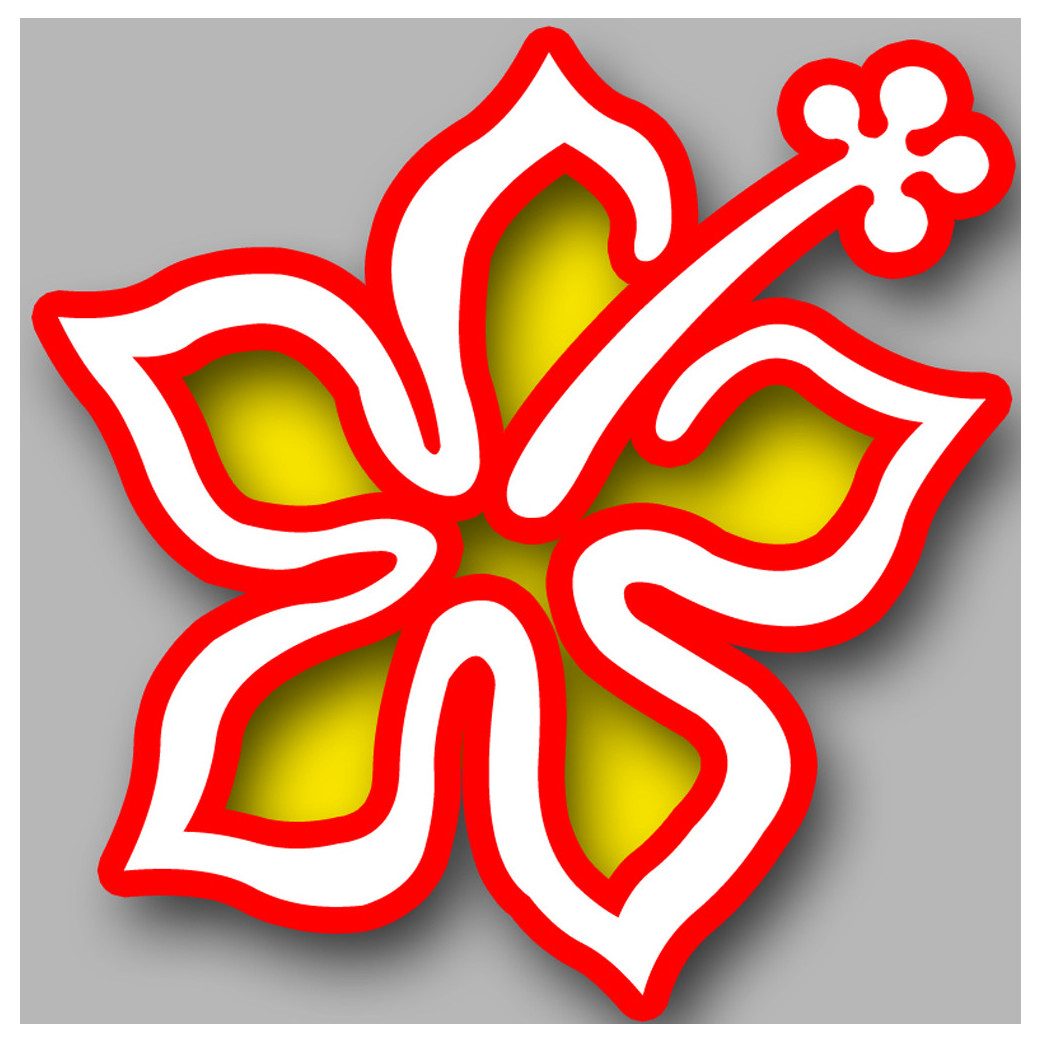 Repère fleur 11 - 20cm - Sticker/autocollant