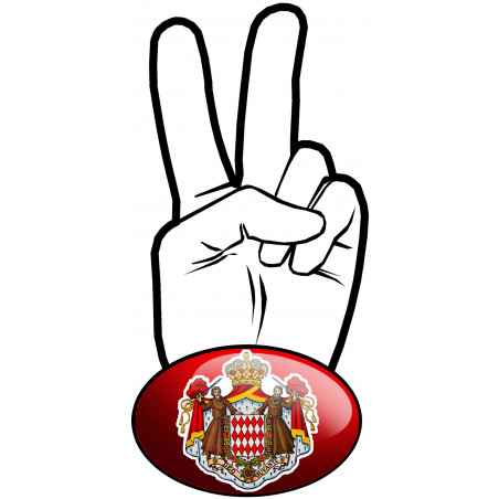 salut de motard Monaco - 15x7,2cm - Sticker/autocollant salut de motard Monaco - 15x7,2cm - Sticker/autocollant