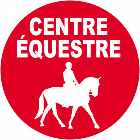 Centre équestre - 15cm - Sticker/autocollant Centre équestre - 15cm - Sticker/autocollant