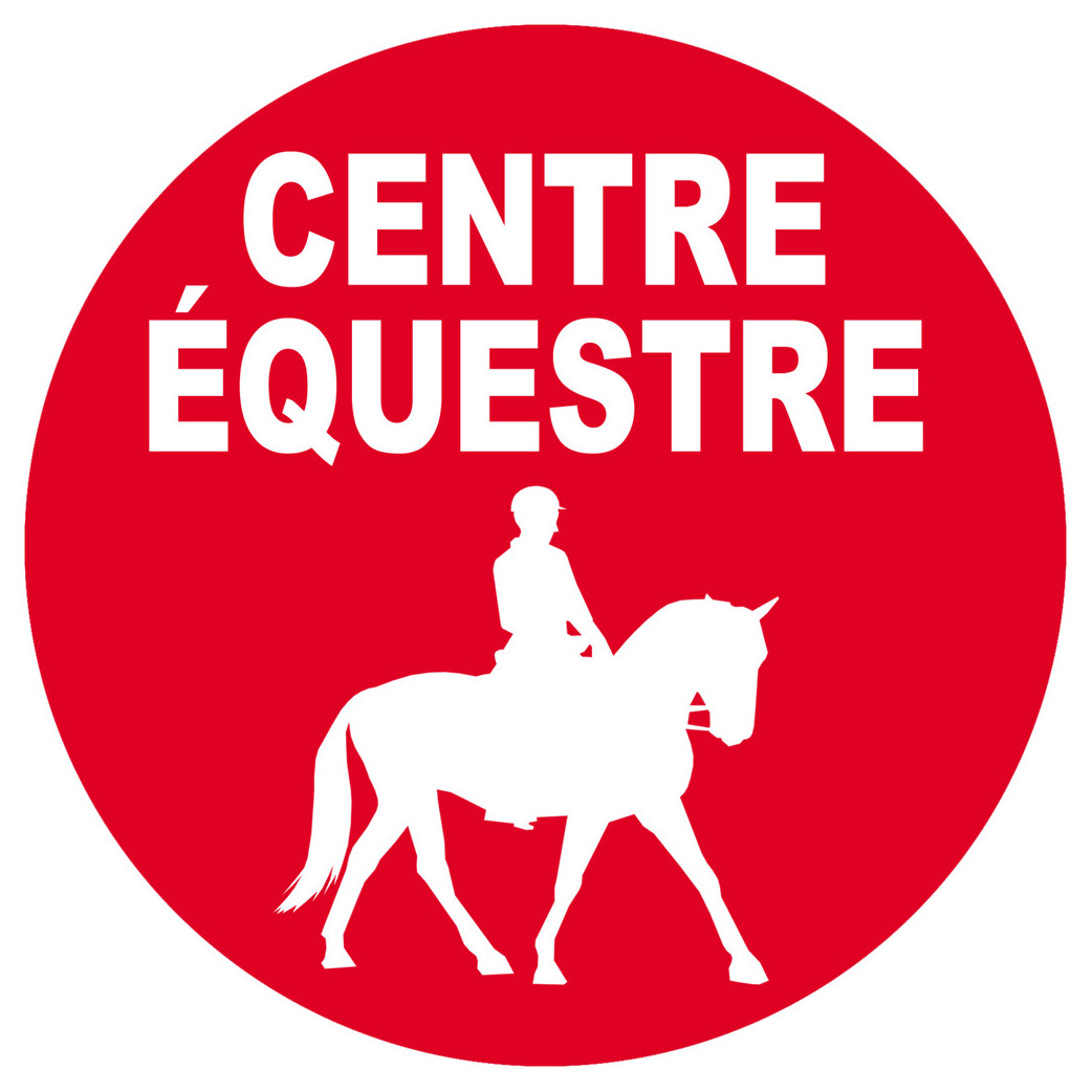 Centre équestre - 5cm - Sticker/autocollant