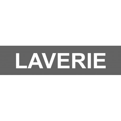 LAVERIE gris - 15x3,5cm - Sticker/autocollant