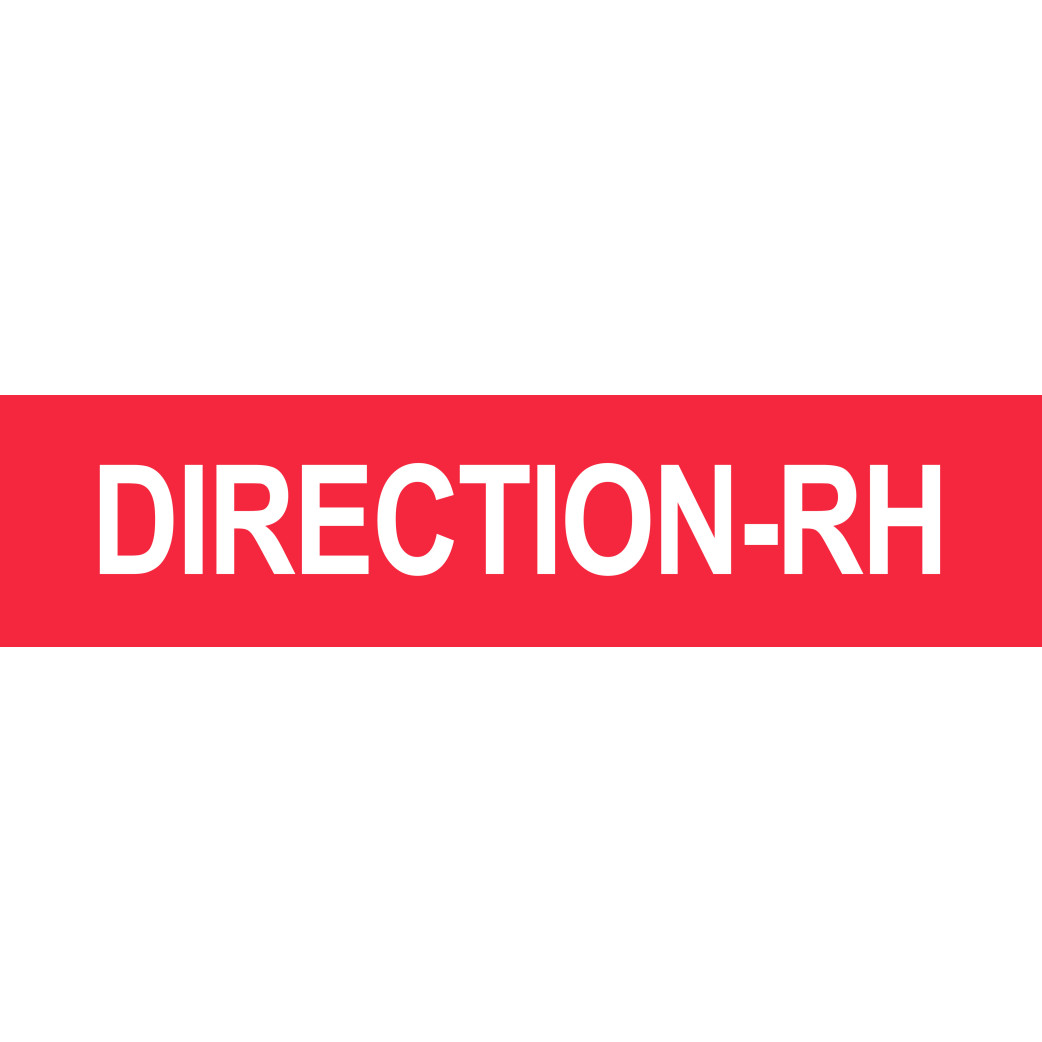 DIRECTION RH rouge - 15x3,5cm - Sticker/autocollant