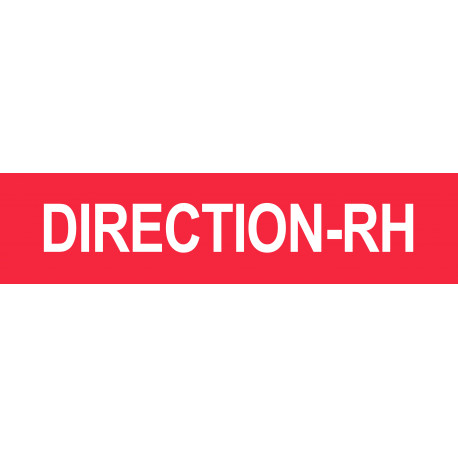 DIRECTION RH rouge - 29x7cm - Sticker/autocollant