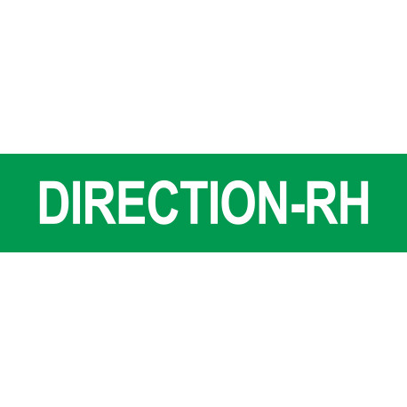 DIRECTION RH vert - 15x3,5cm - Sticker/autocollant