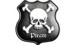 Crâne Pirate (15x15cm) - Sticker/autocollant