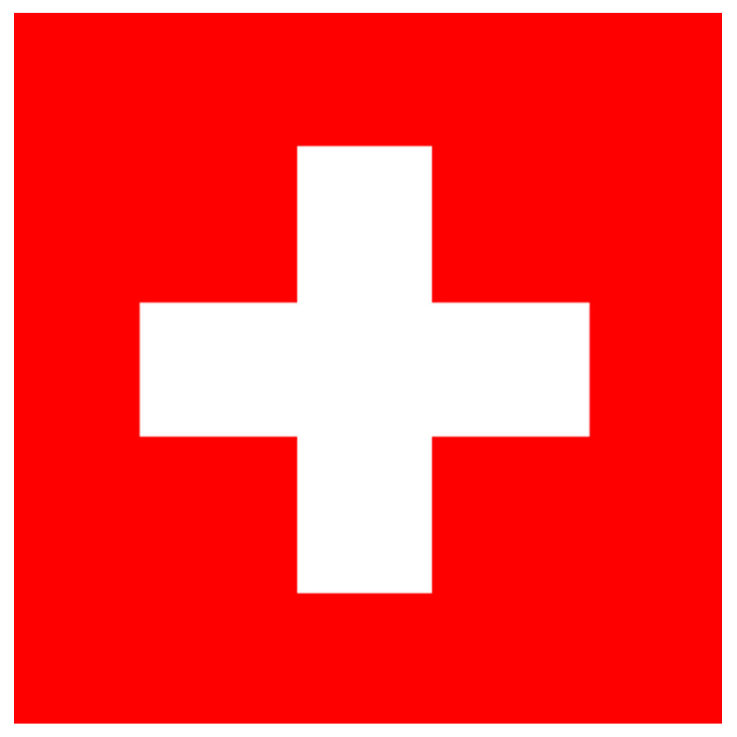 Drapeau Suisse : 13x13cm - Sticker/autocollant