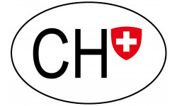 CH SUISSE - 15X10cm - Sticker/autocollant