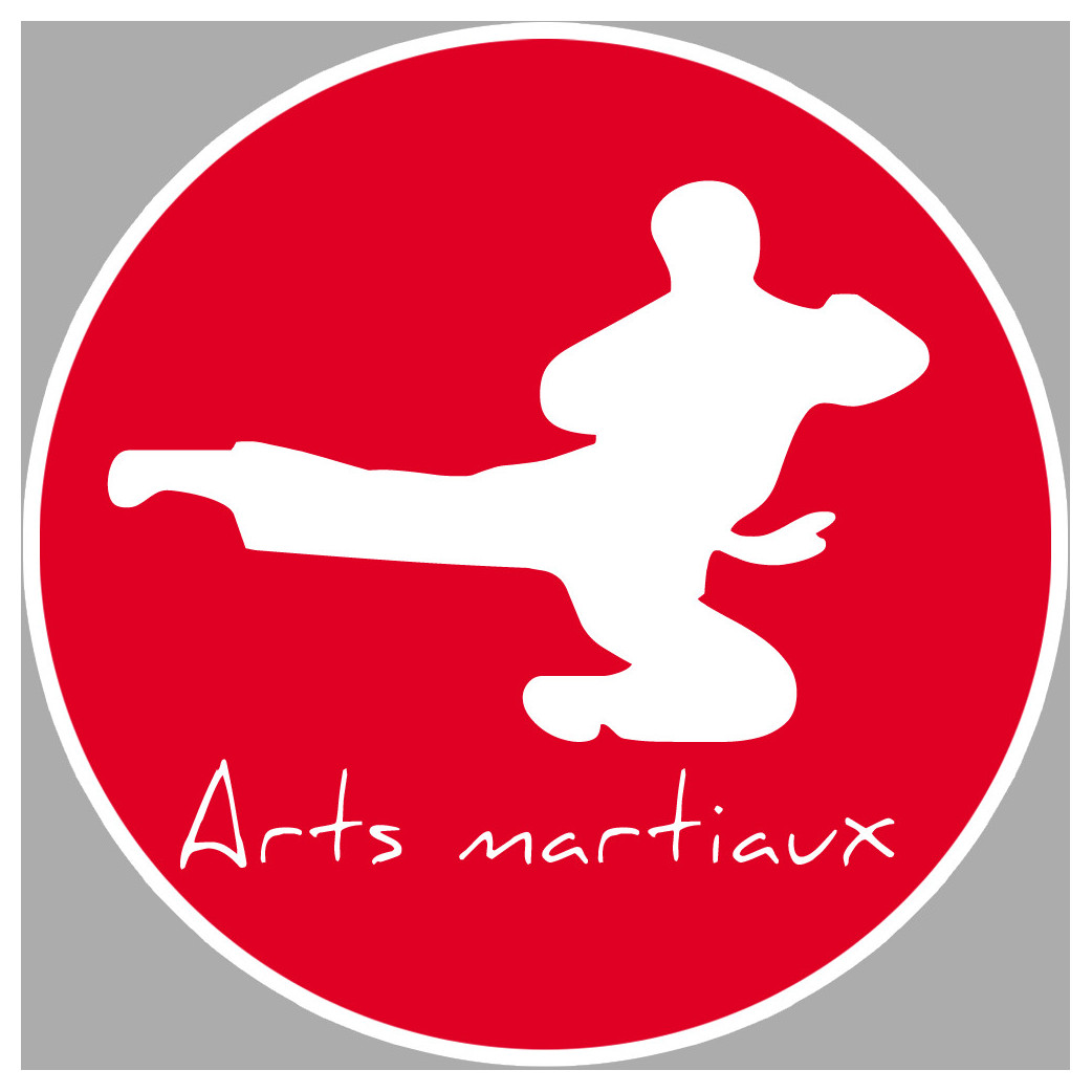 Arts martiaux - 10cm - Sticker/autocollant