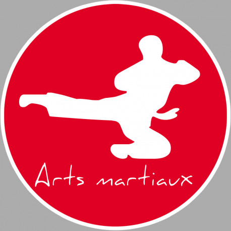 Arts martiaux - 15cm - Sticker/autocollant