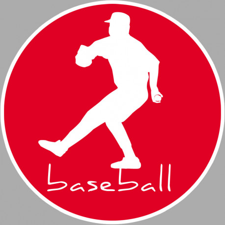 Baseball - 10cm - Sticker/autocollant