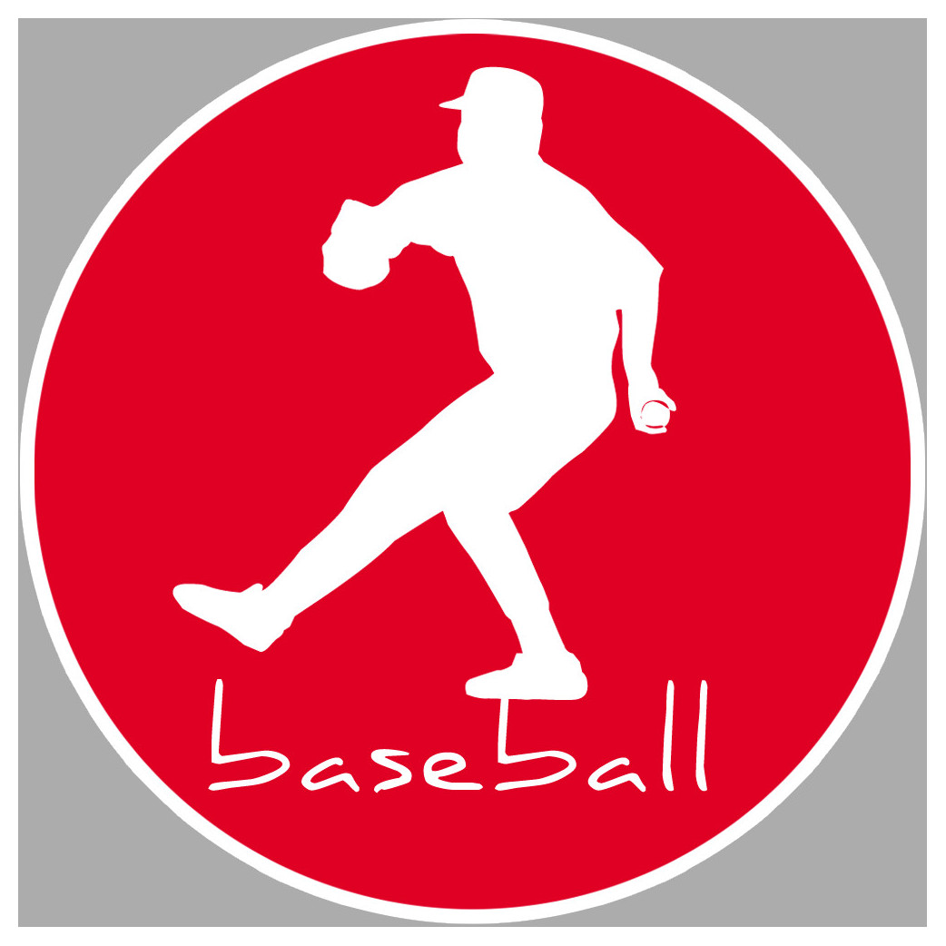 Baseball - 20cm - Sticker/autocollant