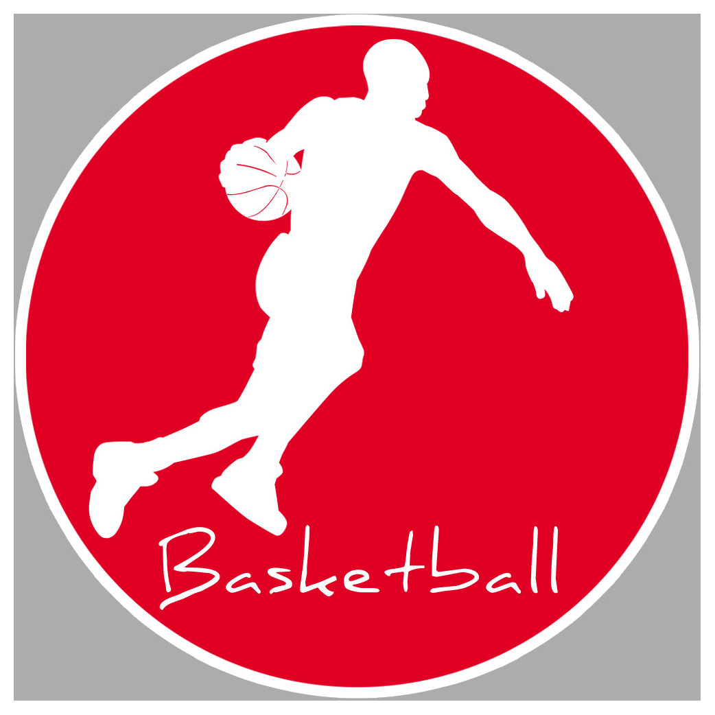 Basketball - 15cm - Sticker/autocollant