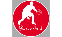 Basketball dribble - 10cm - Sticker/autocollant