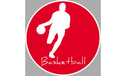 Basketball silhouette - 20cm - Sticker/autocollant