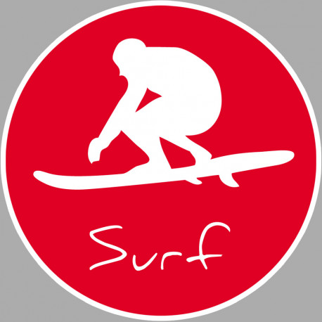 Surf - 15cm - Sticker/autocollant