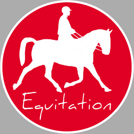 Équitation - 10cm - Sticker/autocollant Équitation - 10cm - Sticker/autocollant