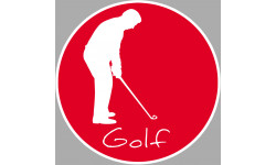 golf - 10cm - Sticker/autocollant