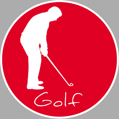 golf - 20cm - Sticker/autocollant