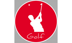 golf tir - 20cm - Sticker/autocollant