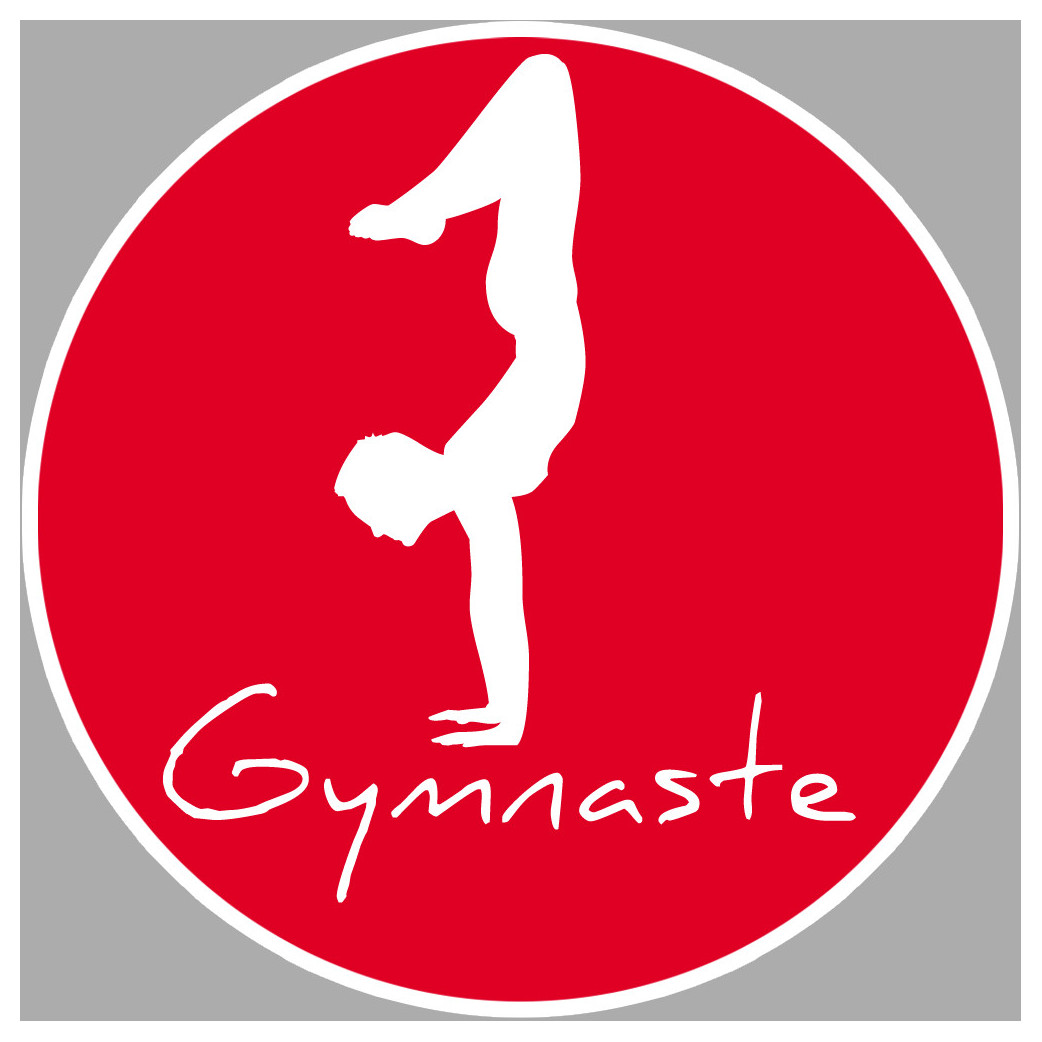 Gymnastique Sol - 10cm - Sticker/autocollant