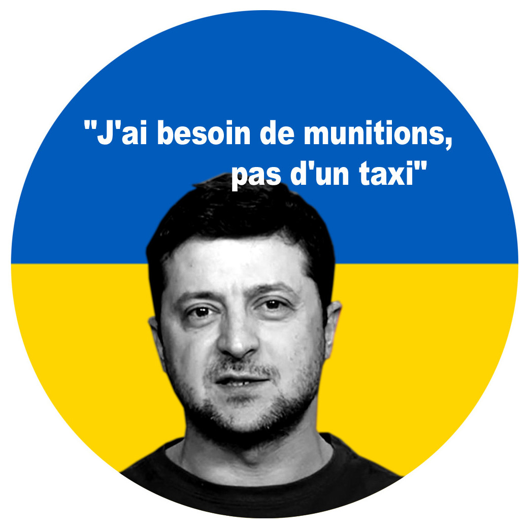Volodymyr Zelensky - 5cm - Sticker/autocollant
