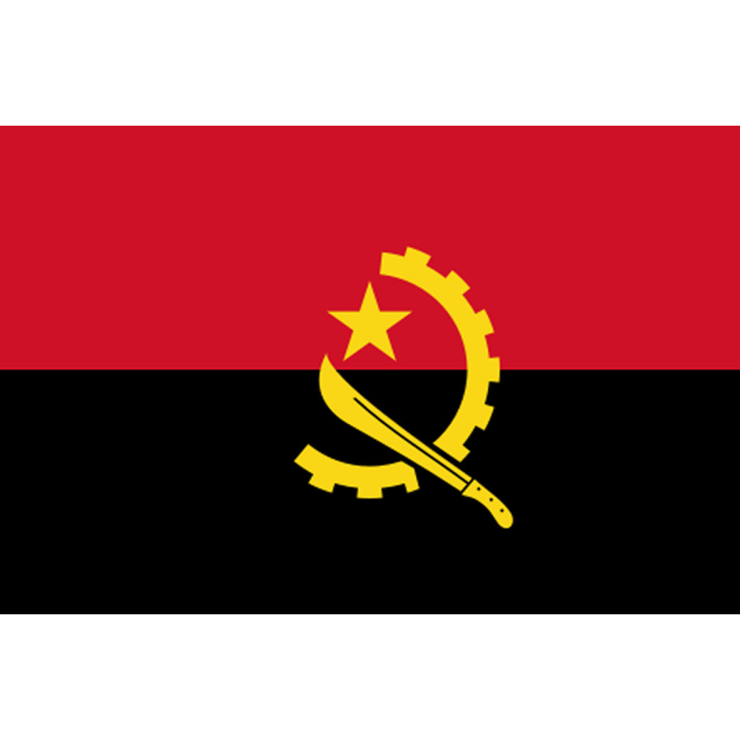 Drapeau Angola - 5 x 3,3 cm - Sticker/autocollant