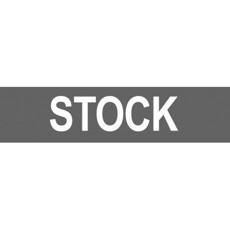 local STOCK gris - 15x3,5cm - Sticker/autocollant