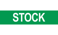 local STOCK vert - 29x7cm - Sticker/autocollant