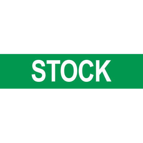 local STOCK vert - 15x3,5cm - Sticker/autocollant