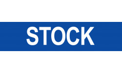 local STOCK bleu - 15x3,5cm - Sticker/autocollant