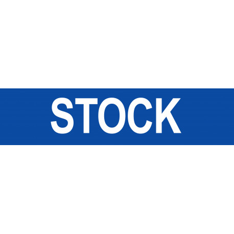 local STOCK bleu - 15x3,5cm - Sticker/autocollant