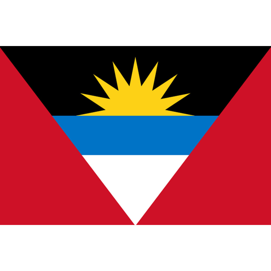 Drapeau Antigua and Barbuda - 19.5x13cm - Sticker/autocollant