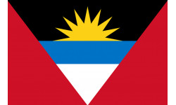Drapeau Antigua and Barbuda - 15x10cm - Sticker/autocollant