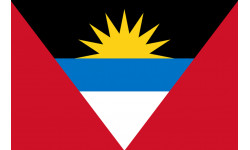 Drapeau Antigua and Barbuda - 15x10cm - Sticker/autocollant