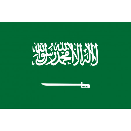 Drapeau Arabie Saoudite - 19.5x13cm - Sticker/autocollant