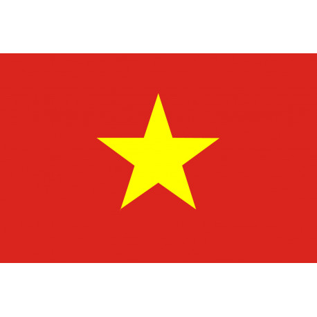 Drapeau Viet Nam - 19.5x13cm - Sticker/autocollant