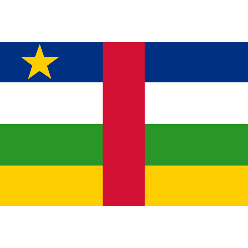Drapeau République centrafricaine - 19.5x13cm - Sticker/autocollant